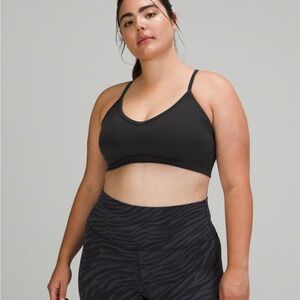 Lululemon Athletica Ebb To Street Black Sports Bra (US 10)